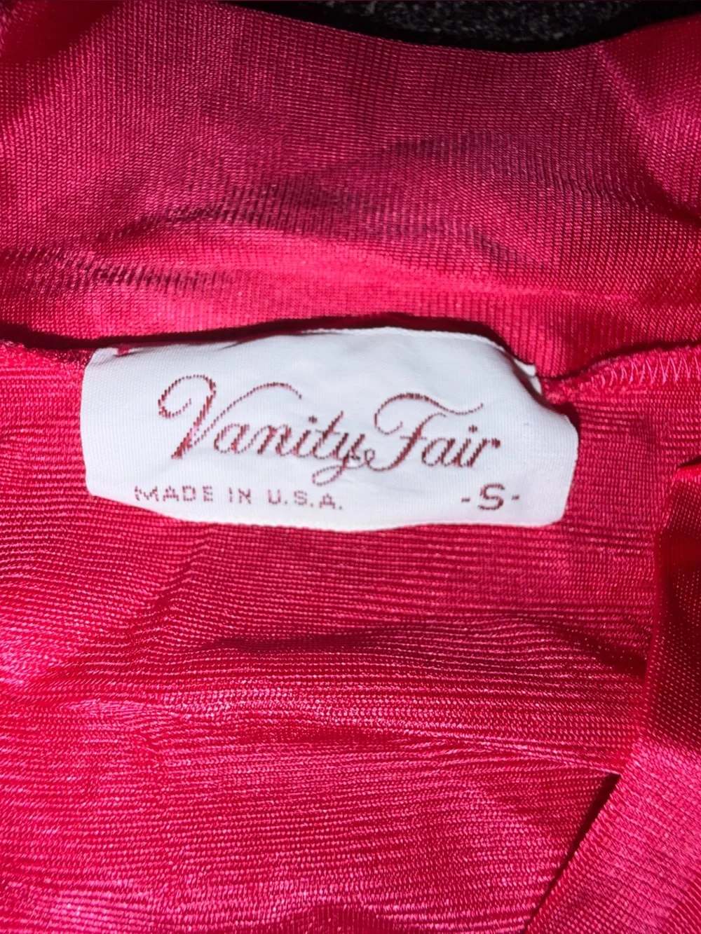 Vanity Fair Vtg Pink/Teal Satin Button Front PJ Robe and Nightgown‎ Size Small